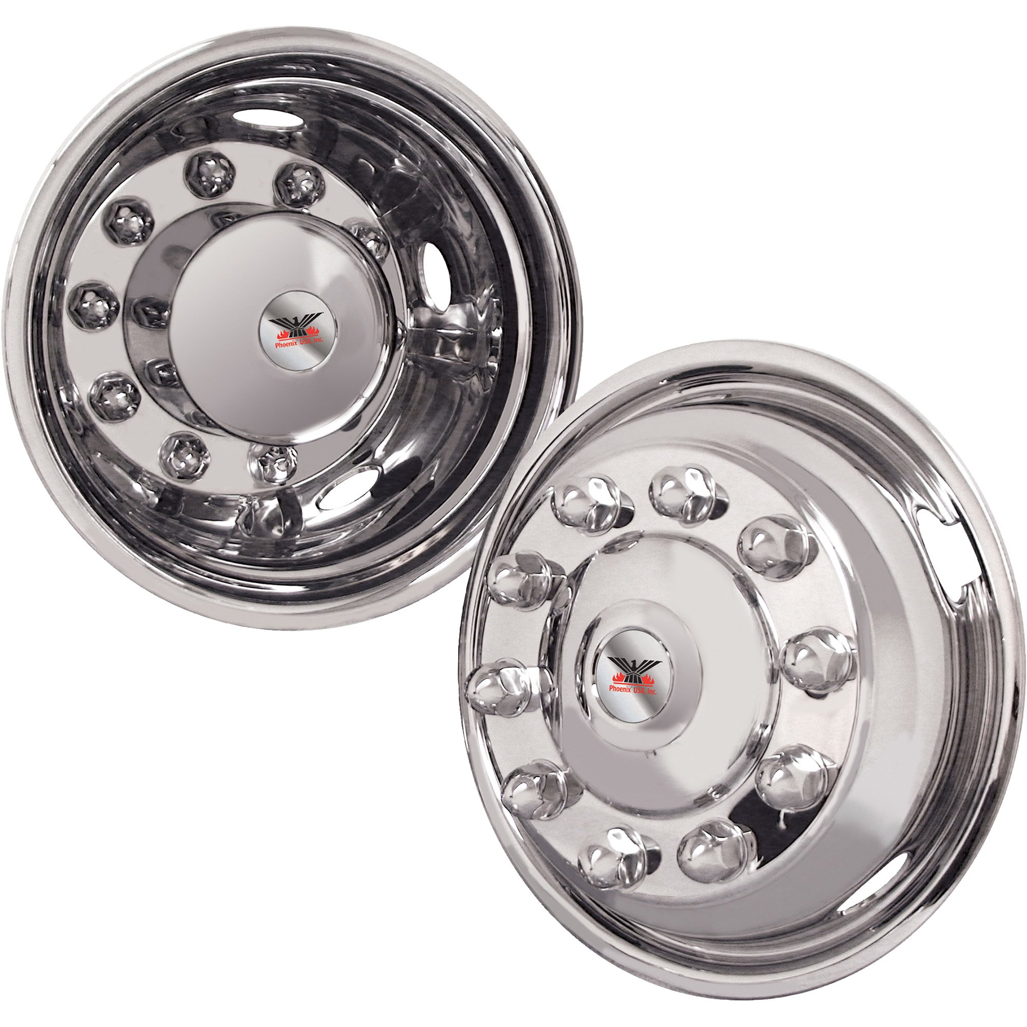 Phoenix USA Wheel Simulator Set — 4-Pc., 19.5in., 10 Lug, 5HH, 285mm BC Stud Pilot, Model NH5092